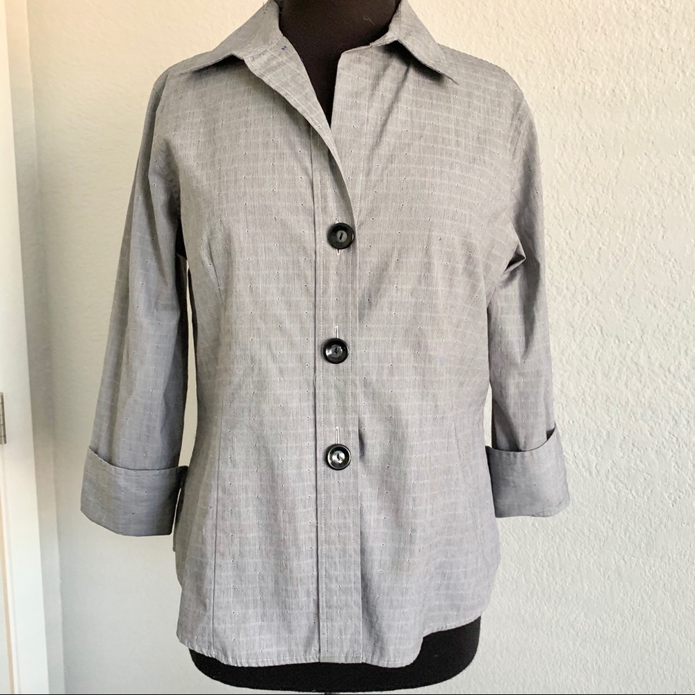 FOXCROFT wrinkle free fitted shirt size 10
